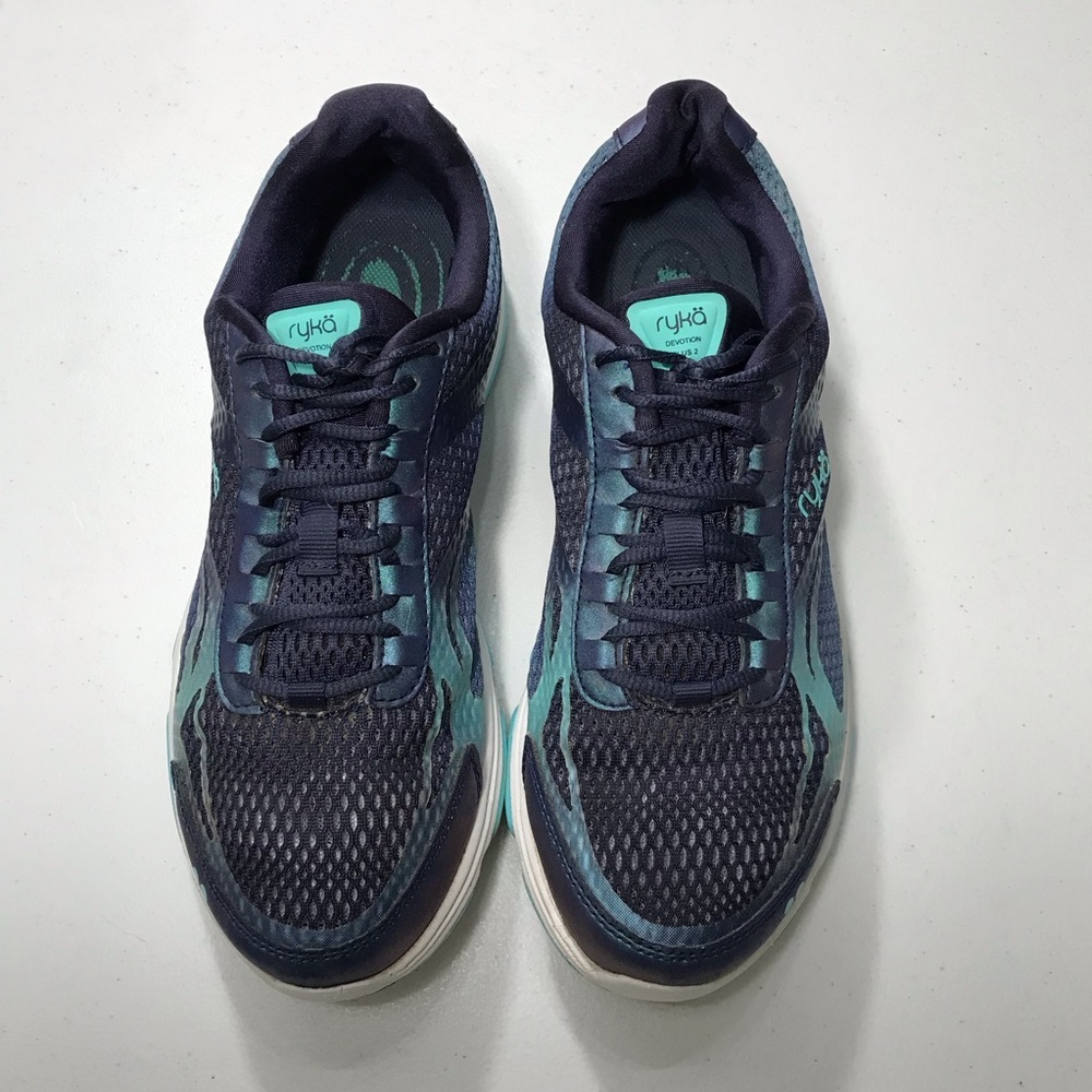 Ryka Women's Athletic Shoes in Navy and Teal Size 9.5M SB-